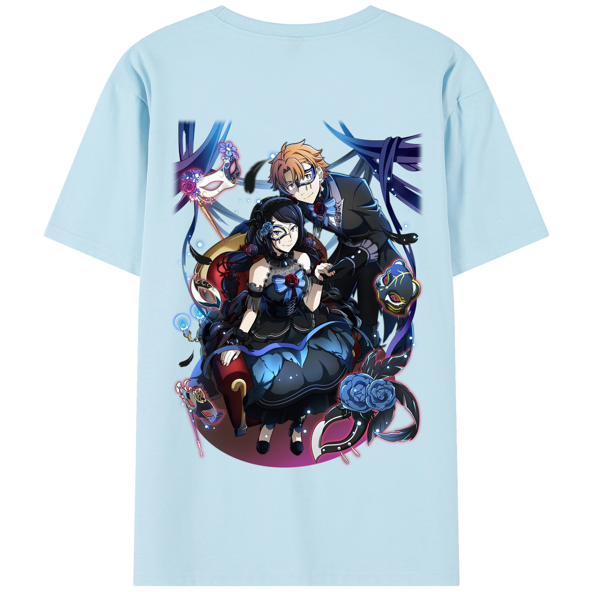 （画像用） 文豪ストレイドッグス Bungo Stray Dogs 綿100％半袖Tシャツ（背面プリント）
